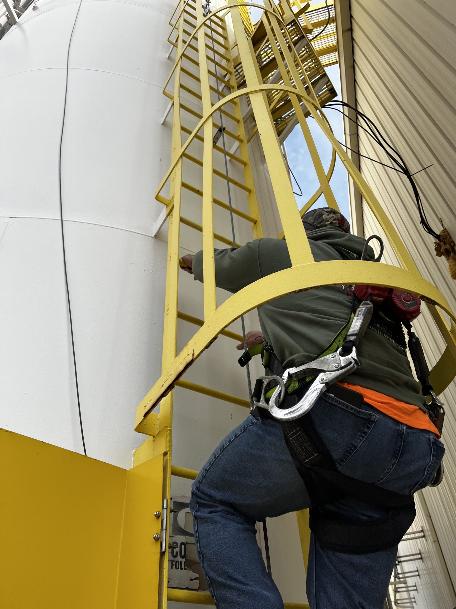 Everything You Need to Know About Fixed Ladder Fall Protection